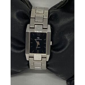 Mount Royal Men's Silver Stainless Steel Analog Black Dial Quartz Watch JK132